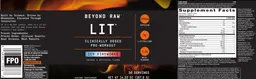 Label for LIT Icy Fireworks