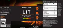 Label for LIT Gummy Worm