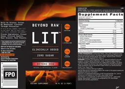 Label for LIT Beyond Dew
