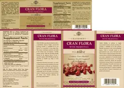 Label for Cran Flora with Probiotics plus Ester-C