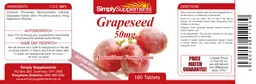 Label for Grapeseed 50 mg