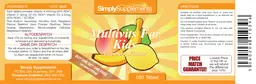 Label for Multivits For Kids Strawberry Flavour