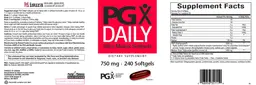 Label for PGX Daily 750 mg