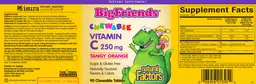 Label for Chewable Vitamin C 250 mg Tangy Orange
