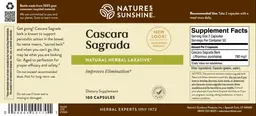 Label for Cascara Sagrada