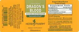 Label for Dragon's Blood