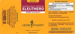 Label for Eleuthero Glycerite