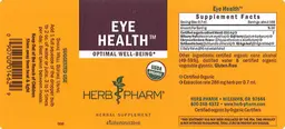 Label for Eye Health