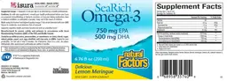 Label for Omega-3 Delicious Lemon Meringue