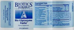 Label for Bio-Glycozyme Forte