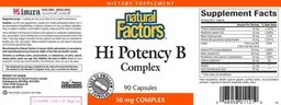 Label for Hi Potency B Complex