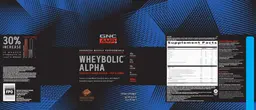 Label for Wheybolic Alpha Chocolate Fudge