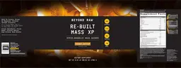 Label for Re-Built Mass XP Peanut Butter