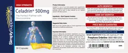 Label for Celadrin 500 mg