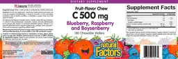 Label for C 500 mg Fruit-Flavor Chew