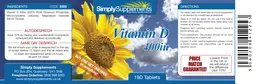 Label for Vitamin D 400 IU