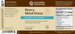 Label for Heavy Metal Detox