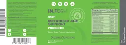 Label for Metabolic Age Support Probiotic