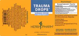 Label for Trauma Drops