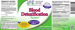 Label for Blood Detoxification Factors