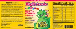 Label for Chewable Multi-Vitamin & Minerals Jungle Berry