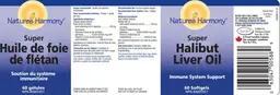 Label for Super Halibut Liver Oil