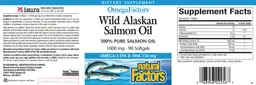 Label for Wild Alaskan Salmon Oil 1000 mg