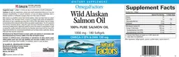 Label for Wild Alaskan Salmon Oil 1000 mg