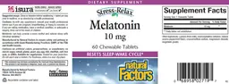Label for Melatonin 10 mg