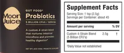 Label for Probiotics