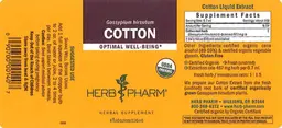 Label for Cotton