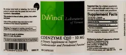 Label for Coenzyme Q10 - 10 mg