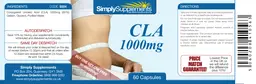 Label for CLA 1000 mg