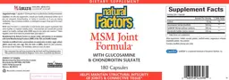 Label for MSM Joint Formula
