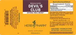 Label for Devil's Club