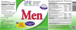 Label for For Men Daily Multi Vitamin