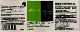 Label for Coenzyme Q10 - 50 mg
