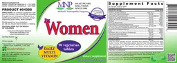 Label for For Women Daily Multi Vitamin