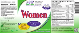 Label for For Women Daily Multi Vitamin