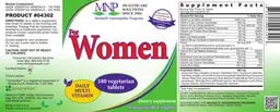 Label for For Women Daily Multi Vitamin