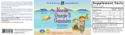 Label for Nordic Omega-3 Gummies Tangerine
