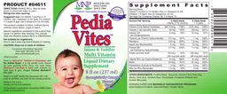 Label for Pedia Vites Natural Citrus Flavor