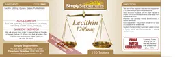 Label for Lecithin 1200 mg