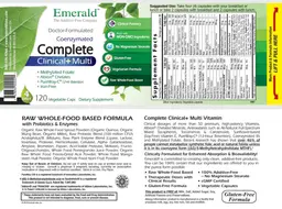 Label for CoEnzymated Complete Clinical+Multi 4 Daily