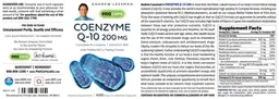 Label for Coenzyme Q-10 200 mg