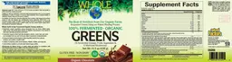 Label for Greens Organic Chocolate