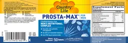 Label for Prosta-Max For Men