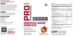 Label for Essential Amino Complete Strawberry Kiwi