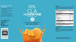 Label for CLA + Carnitine Orange Sorbet