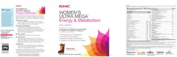 Label for Energy & Metabolism Chocolate